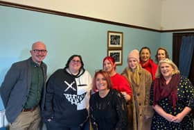 Brian Leishman MP met with members of the Women Unite group during a visit to Barnardo's Falkirk services