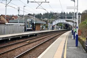 A deserted Falkirk Station on Friday  (Pic: Michael Gillen)