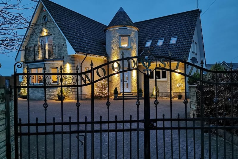 Gated entrance to property.
