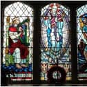 Grahamston United Parish Church's stained glass windows.  (pic: contributed)