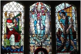 Grahamston United Parish Church's stained glass windows.  (pic: contributed)