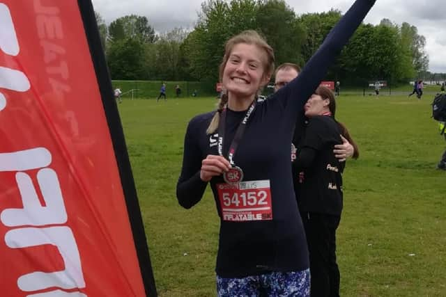 Sam Lyon, from Falkirk, who is undertaking a gruelling exercise challenge to raise funds for mental health charity SAMH which she says helped to save her life