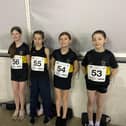 Kirsty Moffat, Ariana Bennett, Niamh Flaherty and Erin Donaldson of the girls 'A' team