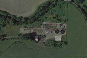Aerial view of Denny waste water plant