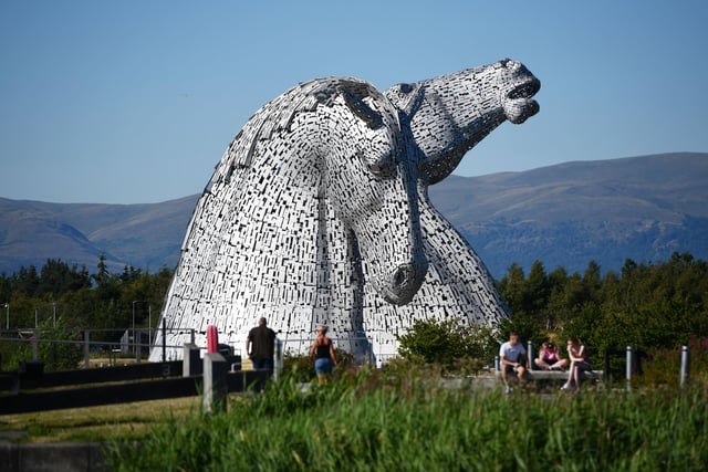 Crowds flocked to the Helix Park and the Kelpies to enjoy the summer sunshine