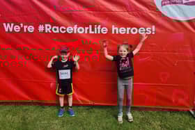 Murray and Rosie took on the 5.5k Race for Life, Muddy Kids event.