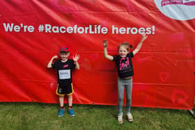 Murray and Rosie took on the 5.5k Race for Life, Muddy Kids event.