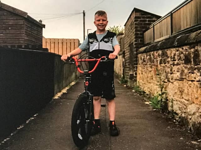 Aaron Hunter (10) will receive his Child of Courage award later today