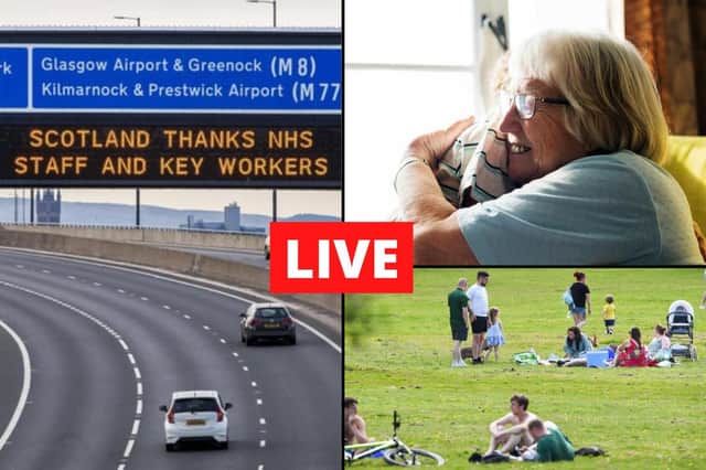 Scotland prepares for restrictions on travel and outdoor meetups easing from today.