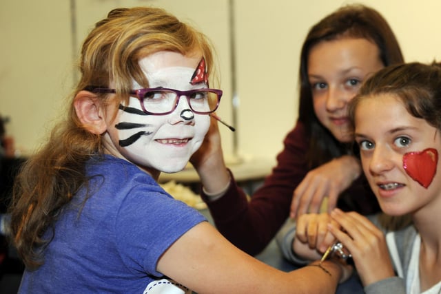 Face painting at the Howgate.