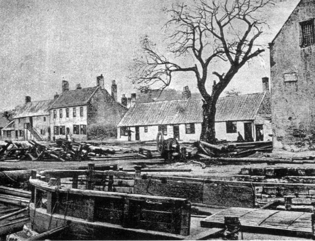 The old harbour at Carronshore.
