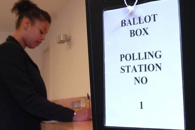 Stock ballot box image