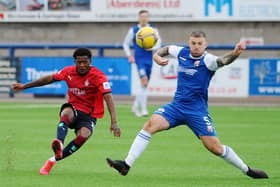 Akeel Francis scored his first goal for Falkirk in last Saturday's 3-1 opening day win at Montrose