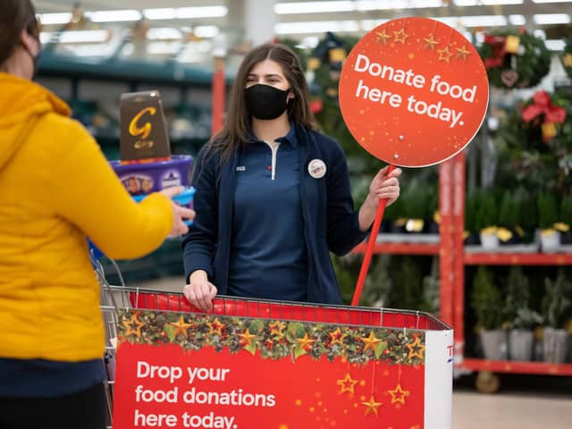 Tesco shoppers in Falkirk donated over 5000 meals to help local food banks this festive season