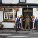 The Burryman leaves from The Staghead Hotel each year early on Friday morning. All photos by Alistair Pryde.