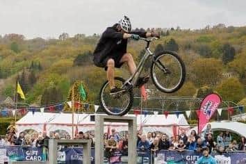 The high flying 3SIXTY Bicycle Stunt Team will be putting on displays in Falkirk and Stenhousemuir this month