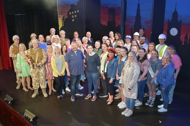 Larbert Musical Theatre's cast for their centenary production of Sunshine on Leith.