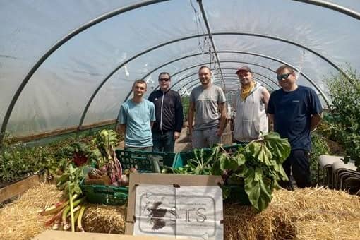 Last year Falkirk’s Association for Mental Health (FDAMH) received a grant and bought long-lasting tools to help with their work at Kinneil walled garden. Pic: Contributed