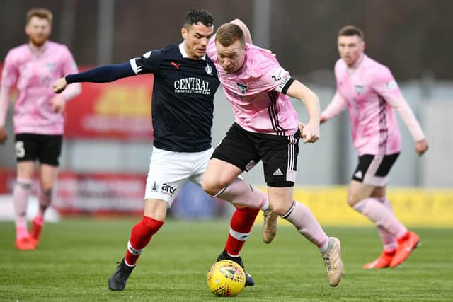 Scott Brown's last game was against the Bairns at The Falkirk Stadium on March 7. Picture: Michael Gillen
