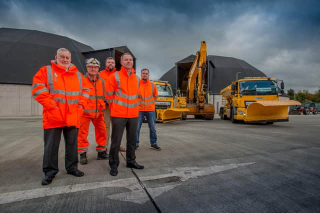 Executive councillor for the environment, Tom Conn visiting the team at Whitehill Service Centre to see the council’s Winter Ready preparations firsthand.