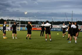 Training has been cancelled with the full squad and coaching staff isolating but The Shire still plan to kick off their Lowland League season on October 10