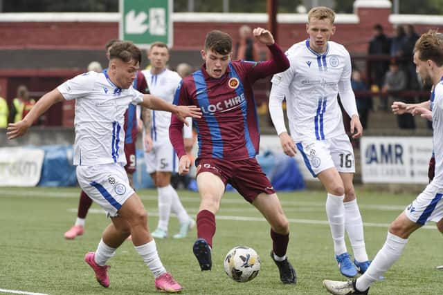 Ayr United loanee Scott Tomlinson in action (Photo: Alan Murray)