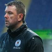 Bo'ness United boss Stuart Hunter watches win over Shire