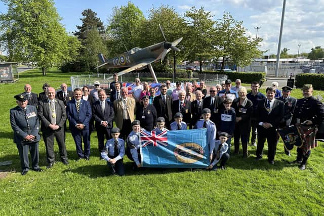 Marking the 10th anniversary of Spitfire Memorial being unveiled in Grangemouth and the 80th anniversary of the Dambuster raids