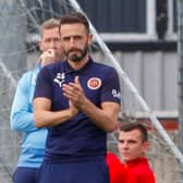 Stenhousemuir manager Stephen Swift thought his side's first half performance was superb (Picture Scott Louden)