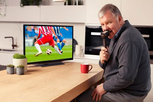 Toshiba TV and Clive Tyldesley have teamed to help football fans settle football arguments and brush up on their football knowledge during Euro 2020, with the help of Amazon’s Alexa. Photo: Dan Wong Photography