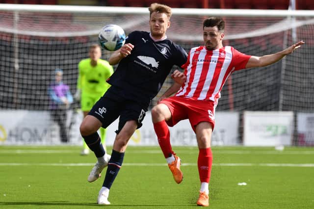 Coll Donaldson will miss this weekend's Scottish Cup tie due to suspension (Pic Michael Gillen)