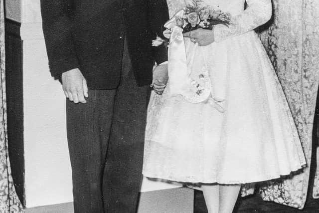 Len and Margaret Bennett on their wedding day in 1961. (Pic: Contributed).