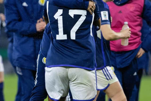 Falkirk star Sam Kerr rounded off a superb 2022 by being crowned the Scotland women's national team player of the year (Pics by Adam Nurkiewicz/Ian MacNicol of Getty Images & Ross MacDonald/SNS Group)
