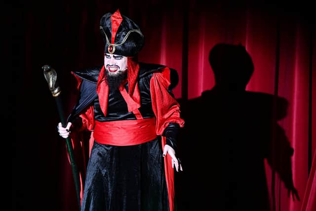 Daniel Baillie takes on the role of Abanazar. Picture: Michael Gillen.