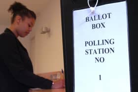 Stock ballot box image