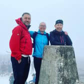 Kenneth and Ruth Cross, of Ascent Physio and Massage in Laurieston, were joined by Ruth's brother Simon Harris for the charity climb up Ben Nevis.
