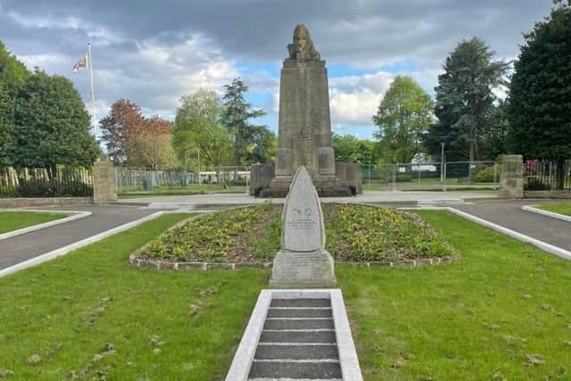 The re-dedication ceremony takes place at Zetland Park war memorial on Saturday, June 11