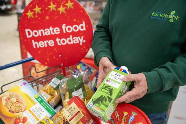 The food drive takes place in Tesco stores over the first thee days of December