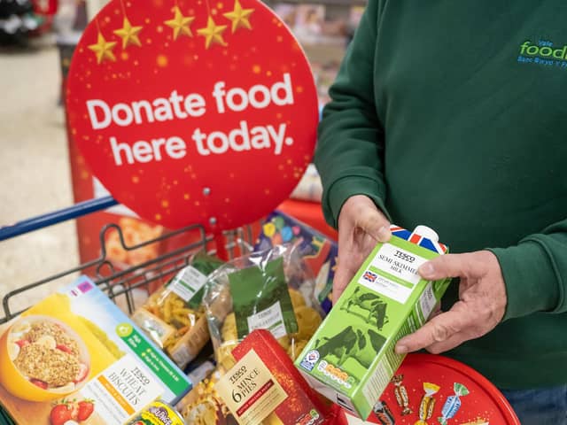 The food drive takes place in Tesco stores over the first thee days of December