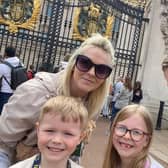 James Trembath and family during their visit to London