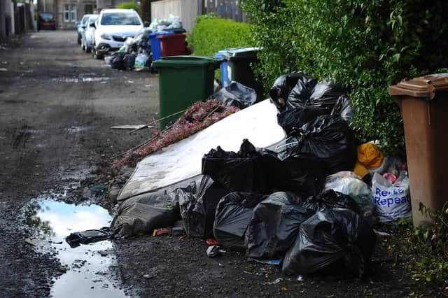 Eyesore rubbish dumped in Bainsford (Pic: Michael Gillen)