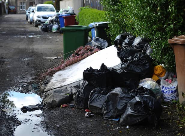 Eyesore rubbish dumped in Bainsford (Pic: Michael Gillen)
