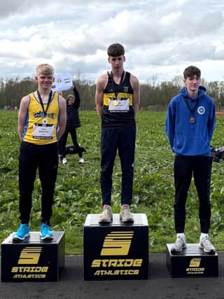 Falkirk Vics star Luke Sedman continued his current fantastic form by winning the 3k race (Photo: Submitted)