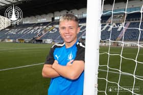 Kai Kennedy joined the Bairns on loan from Rangers last week, reuniting with manager John McGlynn (Photo: Ian Sneddon)