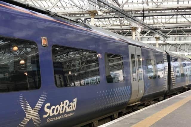 The couple were on a Scotrail service between Glasgow and Edinburgh. Pic: Contributed