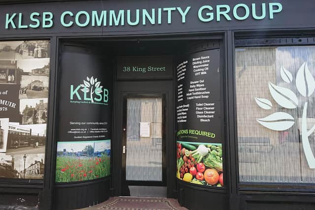 The Point Community Cafe takes place in the KLSB premises in King Street, Stenhousemuir