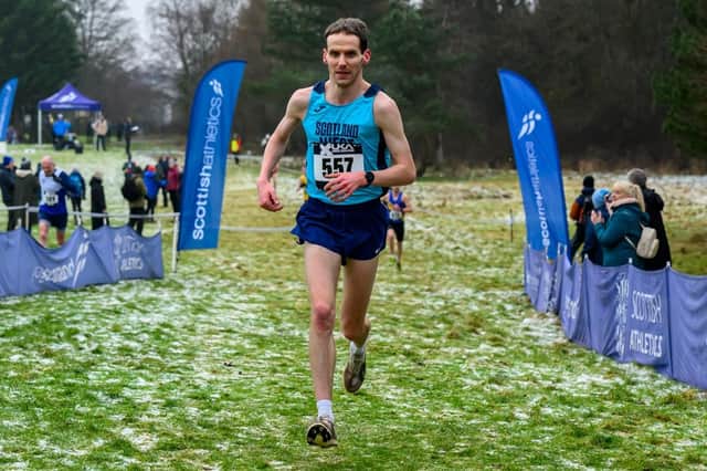 Vics’ Scott Stirling recently finished third in the senior men’s race at the Scottish inter-district cross-country championships (Picture by Bobby Gavin/Scottish Athletics)