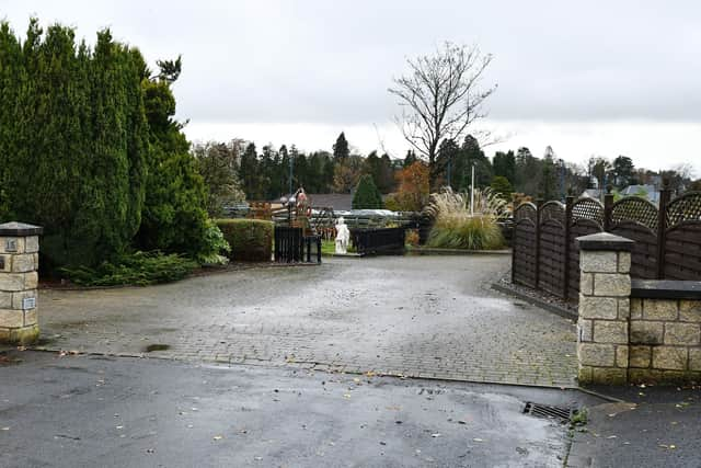 The shared driveway to Lyndene which has been given the go-ahead to be used by a charity as a recovery hub. Pic: Michael Gillen