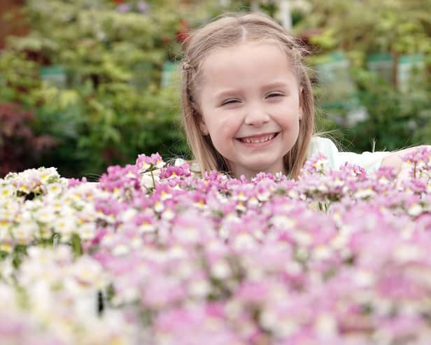 Paige Gallacher, age 5, from Penicuik, loves these blooms