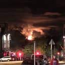 Flaring at Mossmorran chemical plant.